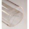 Clear acrylic Plastic Plexiglass Pipe tube 4" 114 mm 3