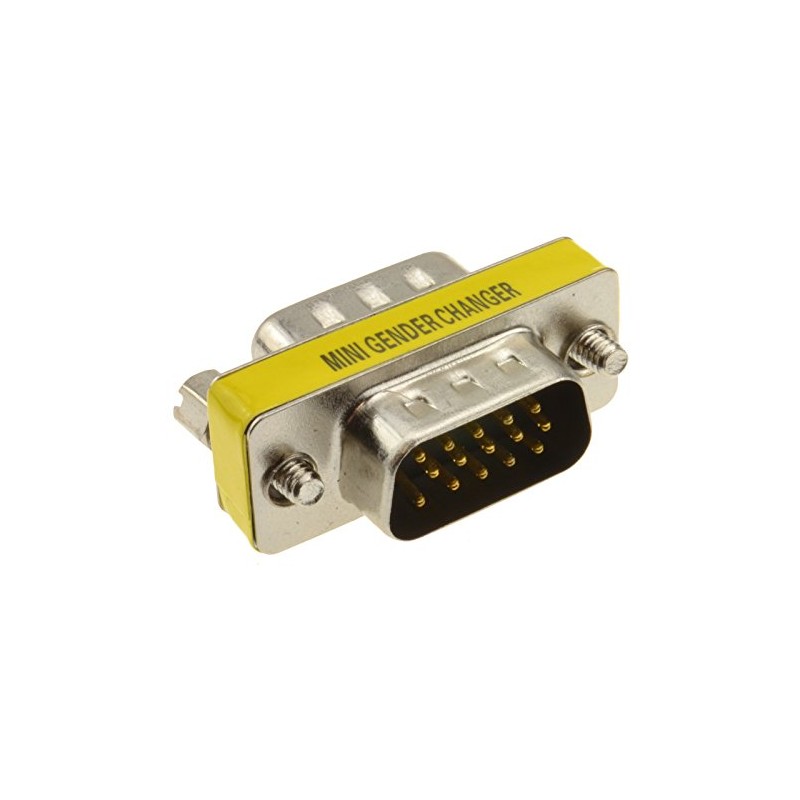 kenable Gender Changer - HD15 (15pin) SVGA VGA Coupler Male