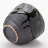 Shigaraki Ware MR-3-3516 Hechimon Tea Cup with Black Glaze