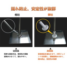 AZAKBL Pop Stand Adjustable Length Poster Stand Portable Easy Storage Assembly Advertising Stand (Pack of 5)