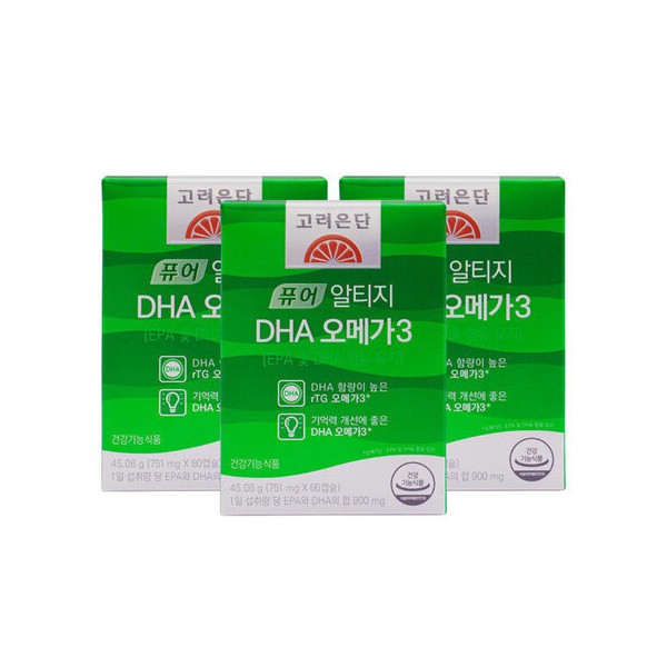 Korea Eundan Pure RTG DHA Altige Omega 3 60 capsules