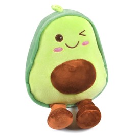 FSSPLJHYJ Avocado Plush Toy, Cute Avocado Cushion, Kids Soft Cushion Toy, as Boy and Girl Birthday Gift Doll Ornament Decoration (30 cm)