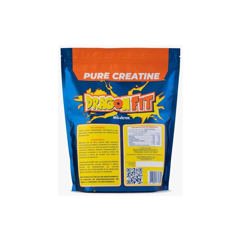 Myo Vector | Creatina Monohidratada | Sin sabor | Suplemento