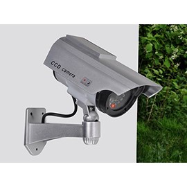 Haushalt International Solar LED security camera dummy surveillance camera 70306