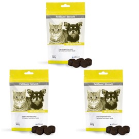 Alfavet FeliGum Struvit | Pack of 3 | 3 x 160 g | Supplementary Feed for Cats and Small Dogs | To Maintain a Healthy pH Value in the Urine | Contains DL-Methionine