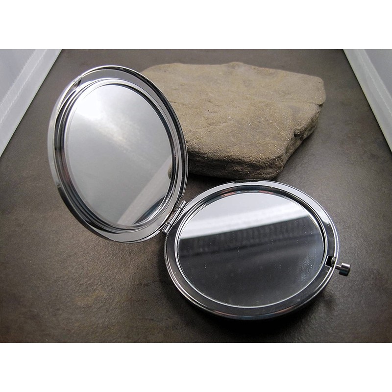 Handmade Elephant Cameo Compact Mirror