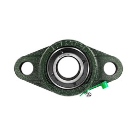 NOOTO UCFL205-16 Pillow Block Bearing, Flange-Mount Ball Bearing Unit, 1 in Bore, 1-Bolt Flange, Self Aligning Cast Iron Housing, Set Screw Locking Style Flange Pillow Block Bearing
