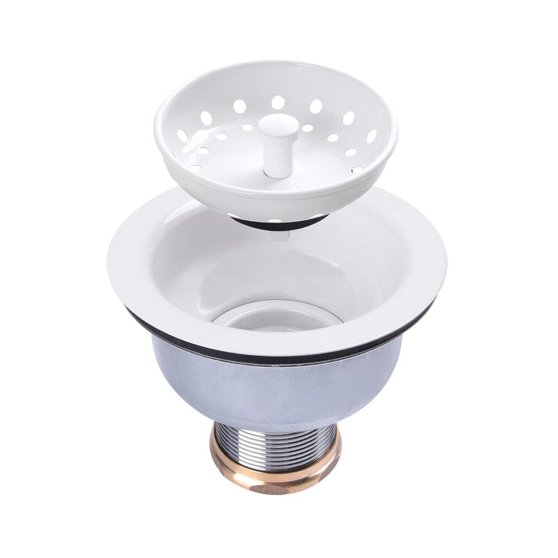 VARNAHOME 3-1/2 Deep Cup Kitchen Sink Drain Assembly, 304 Stainless