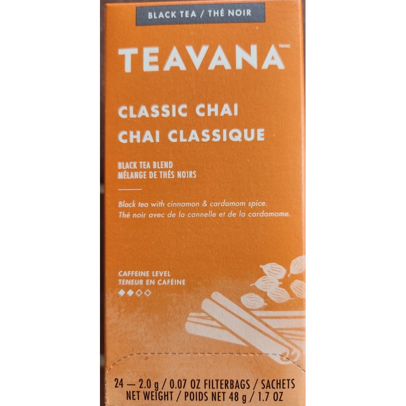 Teavana Starbucks Teavana Tea Sachets Classic Chai, Pack Of 144