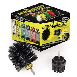 Drillbrush 2 Piece Negro Ultra rígido Rotary Limpieza utilizados para la Limpieza Parrillas, hornos, horneados Alimentos y Aplicaciones Industriales