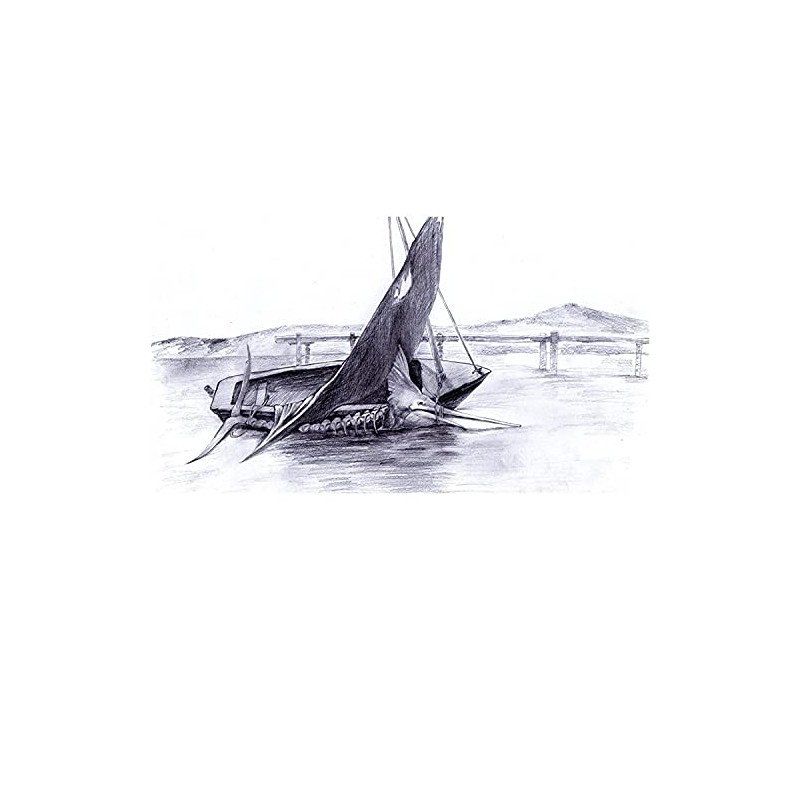 The old Man and the Sea Marlin Fish Ring Retro