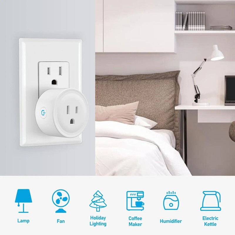 OUVOPO WiFi Mini Remote Smart Plug for Apple HomeKit Smart