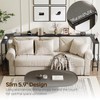 YATINEY Narrow Console Table with Outlets, 70.9" Sofa Table Narrow