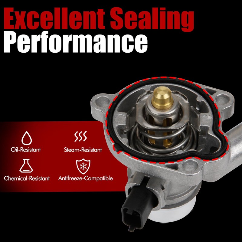 MITZONE Upgrade Aluminium Coolant Thermostat Housing Assembly Compatible with Chevy