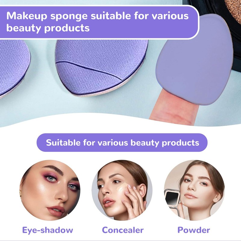 BelleVive 12 Pieces Makeup Sponge Blender Sponges for Liquids, Creams