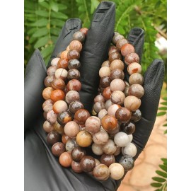 Crystals in Nature Polychrome Jasper Bead Bracelet (8mm) Natural Crystal