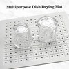 Kitchen Sink Mat, 12" x 10" Dish Drying Mat, Sink
