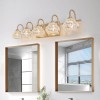 29\" Modern Crystal Bathroom Vanity Light Elegant Wall Mount Lighting