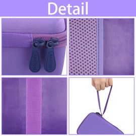 Aenllosi Hard Storage Case for Manttely/Nevanah/Mafiti Kids Instant Print Camera, Childs Camera Photo Paper 6 Roll & Color Pen Organizer Box, Purple (Case Only)