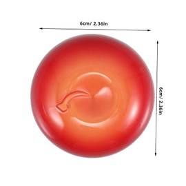 TOVINANNA Apple Shape Travel Cream Jar Refillable Makeup Container for Skincare Portable Cosmetic Box Durable Design for Business Trips Daily Use