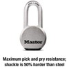 Master Lock Magnum Heavy Duty Solid Steel Silver Padlock with