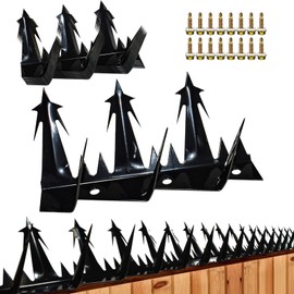 Heavy Duty Metal Fence Spikes-Anti Climb Security Spikes for Fence and Wall-Intruder and Animal Deterrent（Size74 inches）