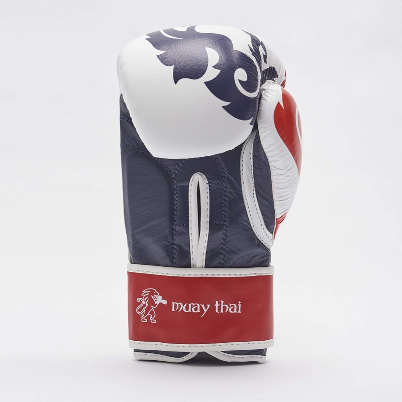 LEONE 1947 Muay Thai Boxing blanco white Size:10 Oz