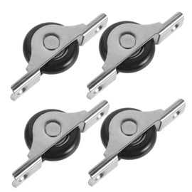 4pcs Sliding Door Wheel Pulley Track Roller for Wardrobe and Cabinet Doors Heavy Duty Steel Hardware for Smooth Ideal for Sliding Closet