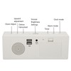 Digital Mirror Alarm Clock Multifunctional LED Mirror Electronic Clocks for