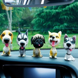 Car Bobble Head, Bobble Head Dog, Nodding Dog for Car, Car Nodding Dog Doll, Car Decoration Wobble Dog Cute Dog Decorations Car Accessories for Car Vehicle Home Decoration