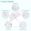 decalsweet Kids Umbrella Clear Bubble Umbrellas for Rain,Transparent Dome Safety