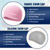 HIPPOPEA Fabric Swim Cap, High Elasticity Cloth Swimming Cap, Breathable,