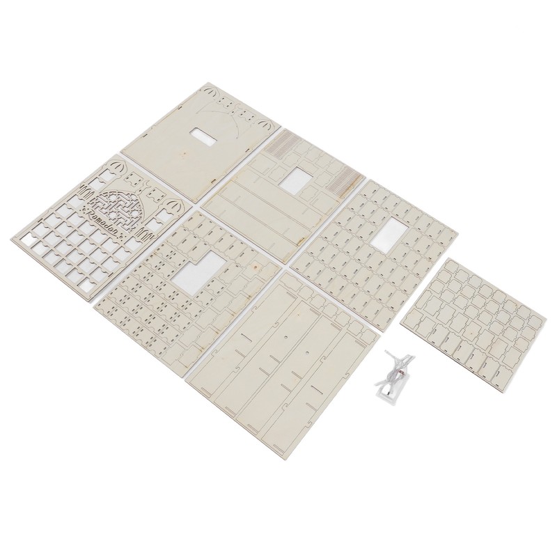 Wooden Ramadan Calendar 30 Storage Drawers LED Light Decorative DIY