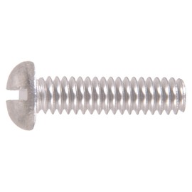 The Hillman Group The Hillman Group 1133 Aluminum Round Head Slotted Machine Screw 1/4-20 x 1 1/2 in. 16-Pack