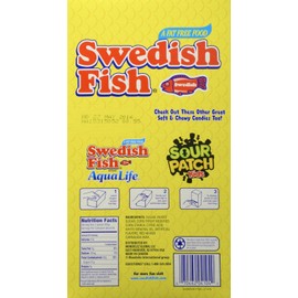 Swedish Fish Grab-And-Go Candy Snacks In Reception Box, 240-Pieces/box