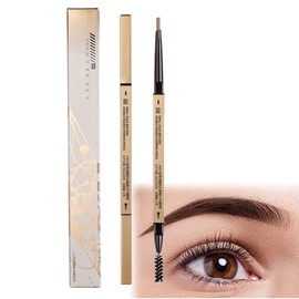 2-in-1 Eyebrow Pencil with Fine Tip, Sweatproof Brow Pen for Precise Application, Beginner-Friendly Brow Makeup Tool in Dark Brown