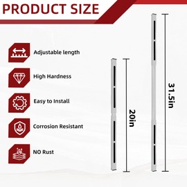Undermount Sink Brackets, Adjustable Undermount Sink Supports, Stainless Steel Sink Brackets for Heavy Duty Kitchen Sinks 20-31.5 inches