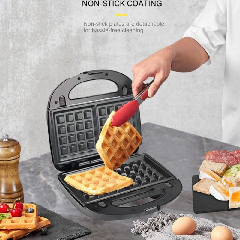 KOLENSA Donut Maker, 3 in 1 Electric Sandwich Waffle Machine,