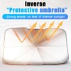 UHANBUT Car Windshield Sunshade Umbrella, Foldable Reflective Vehicle Front Window