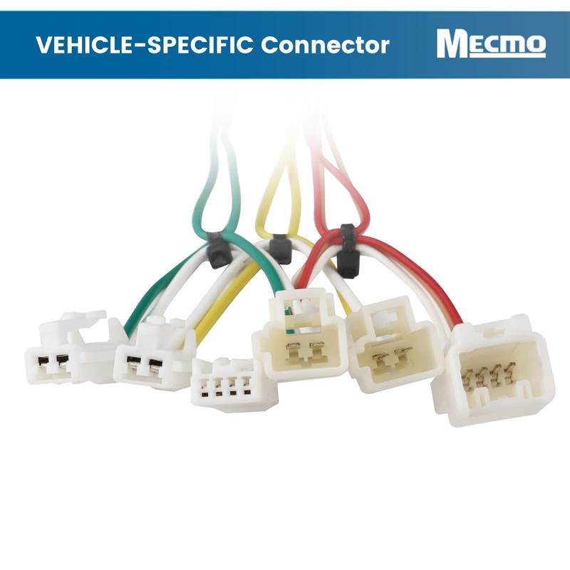 MECMO Arnés de cableado plano de 4 vías para Toyota