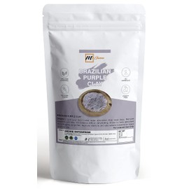 mGanna 100% Natural Brazilian Purple Clay for Anti-Ageing & Skin firming, Creams and Soap Making 1 LBS / 454 GMS