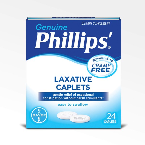 Phillips' Laxative Caplets, 24 Caplets (Pack of 4)