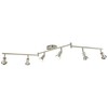 6-Light Adjustable Flexible Foldable Arms LED Track Lighting Kit -
