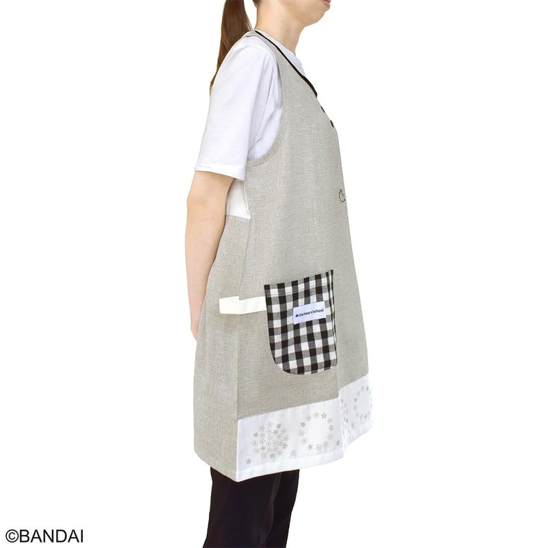 St Ladies Apron Bear School Tungary Gray Gray M L