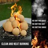 Skyflame 3" Ceramic Fire Pit Balls, Set of 15 Round