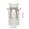 Kichvoe Farmhouse Flower Jug Rustic Pitcher Vase for Artificial Fresh