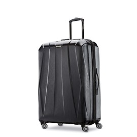 Samsonite Centric 2 Hardside Expandable Luggage with Spinners, Black, Checked-Large 28-Inch