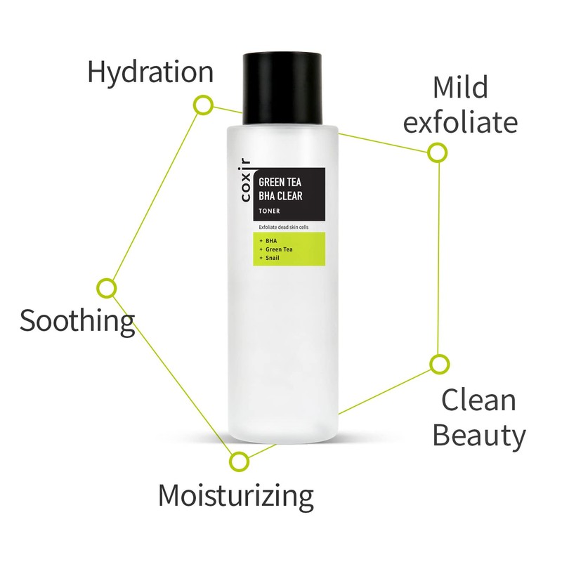 COXIR Green Tea BHA Toner (150 ml, 5.07 fl.oz.) |
