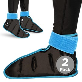 Zomaple Reusable Foot & Ankle Ice Pack Wrap for Swelling - Hot & Cold Therapy Foot Ice Pack Wrap for Plantar Fasciitis, Achilles Tendon, Sprained Ankle & Heel Pain - Ankle Ice Pack Wrap Compression