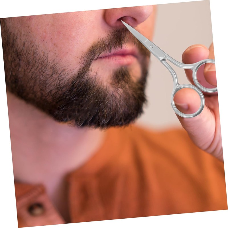 1PC Beard Scissors - Dual Blade Small Scissor - Stainless